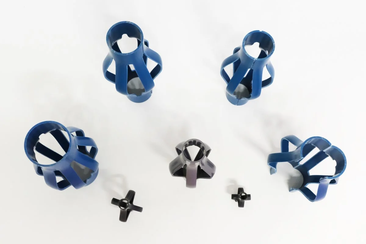 Federkorbdistanzhalter aus Hart PVC-100 - 3